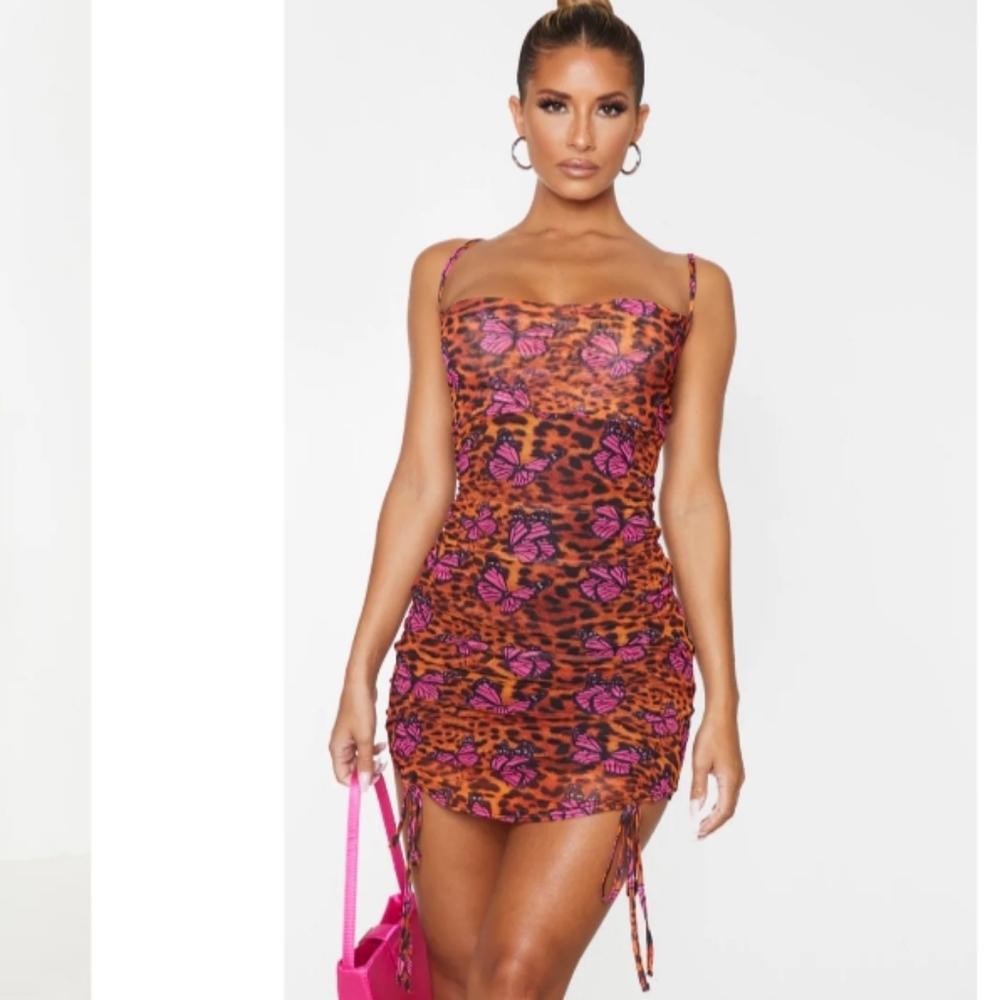 Sexy cowl neck dress